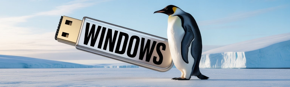 Запись загрузочной флешки Windows в Ubuntu